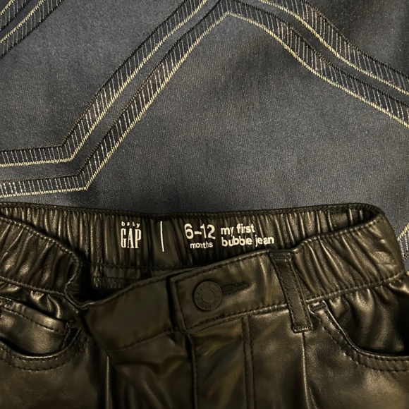 FLAX LEATHER JOGGERS - Picture 2 of 3